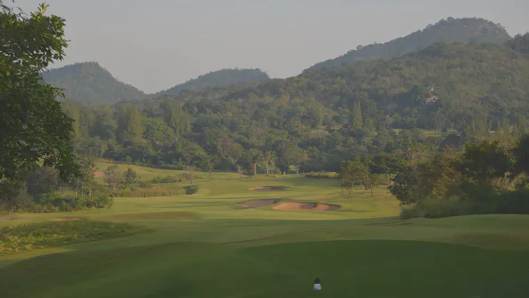 Morning view of the third at Banyan GC (now Pineapple Valley GC), December