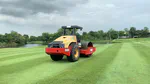 Smoother fairways with a 10 ton vibratory roller