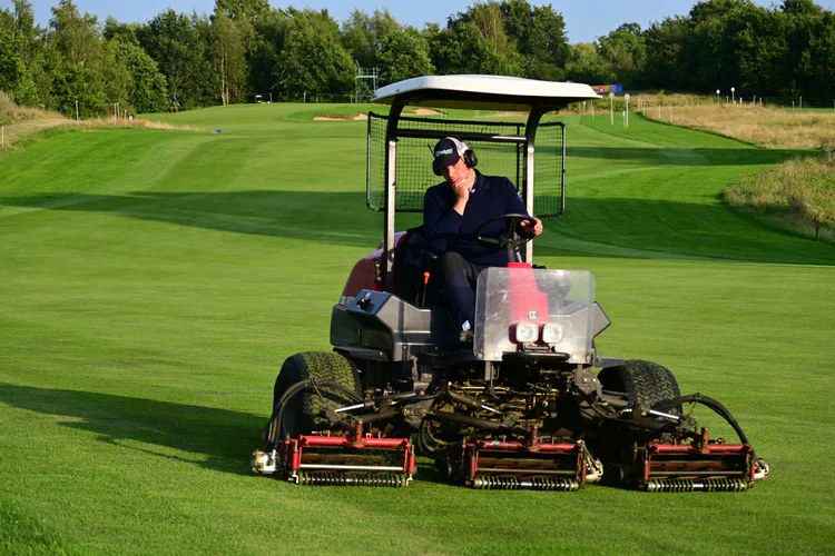 Fairways were cut in the afternoon and were dragged to remove dew in the mornings.