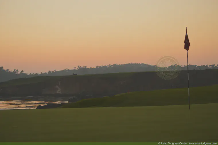 August: A sunset at Pebble Beach