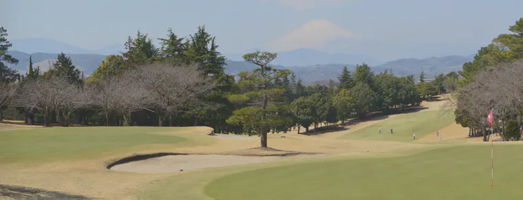Two bentgrass greens on one hole in Kanagawa, Japan