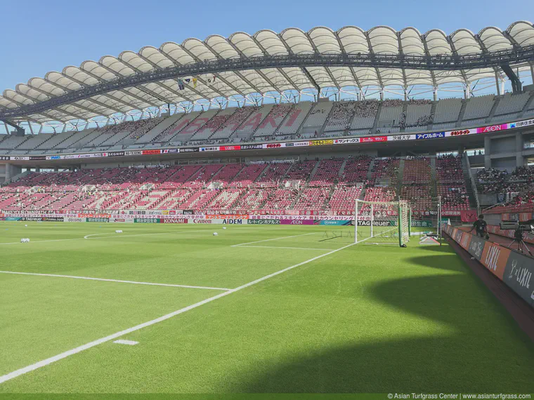 October: South end of Kashima Soccer Stadium, Ibaraki