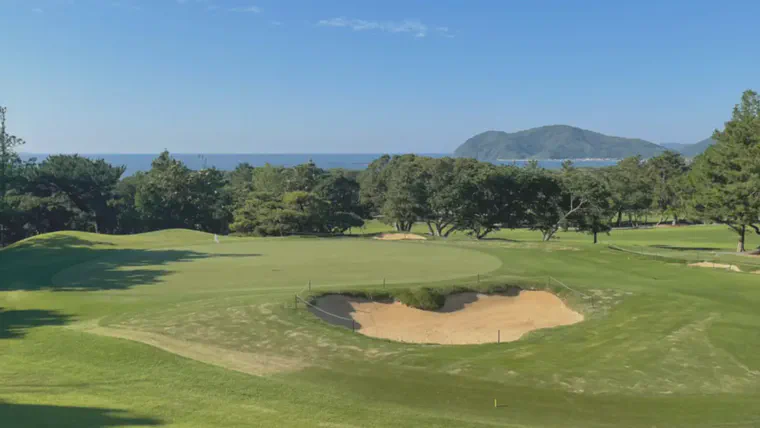 Looking out at the Genkainada Sea from the 17th at Keya GC. **Photo by Andrew McDaniel.**