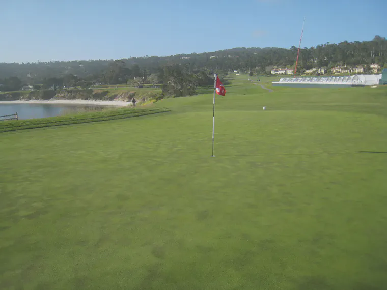 The sixth green at Pebble Beach Golf Links on June 17, 2010.