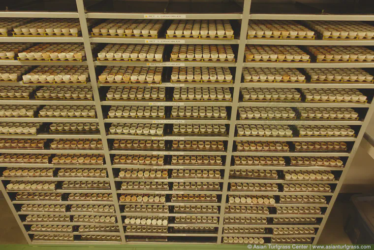 These are crucibles at Brookside Labs in New Bremen, Ohio, USA, used for the measurement of soil organic matter. I made a visit to the lab in March and learned more about the details of the testing procedures and sample processing.