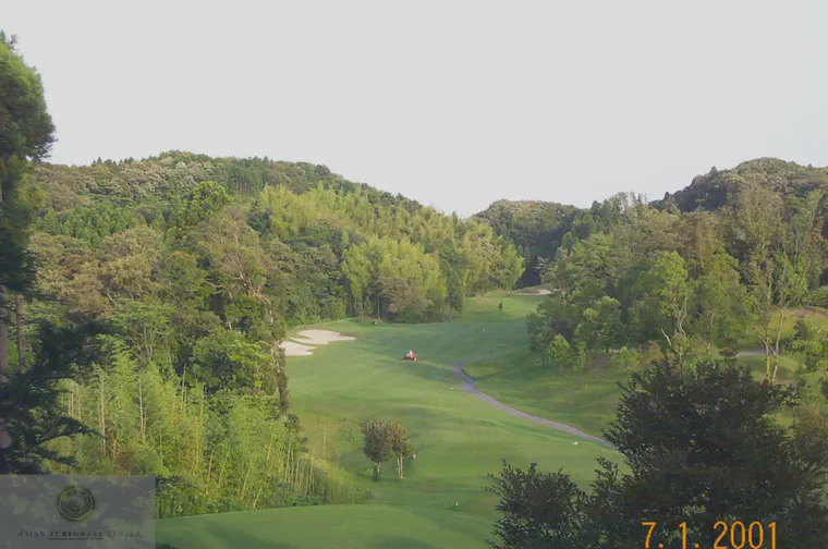 View from the 14th tee at Habu CC in July 2001.