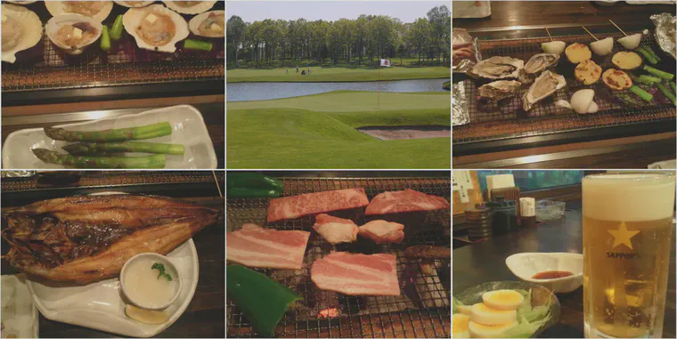 Some of the courses from an evening meal in Hokkaido.