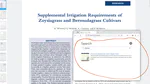 Zoysiagrass, bermudagrass, and irrigation requirements